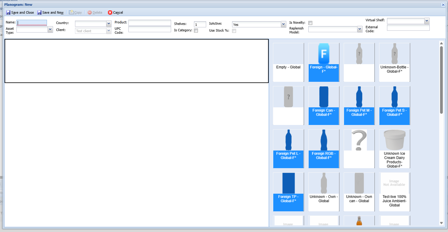 Default Asset Form