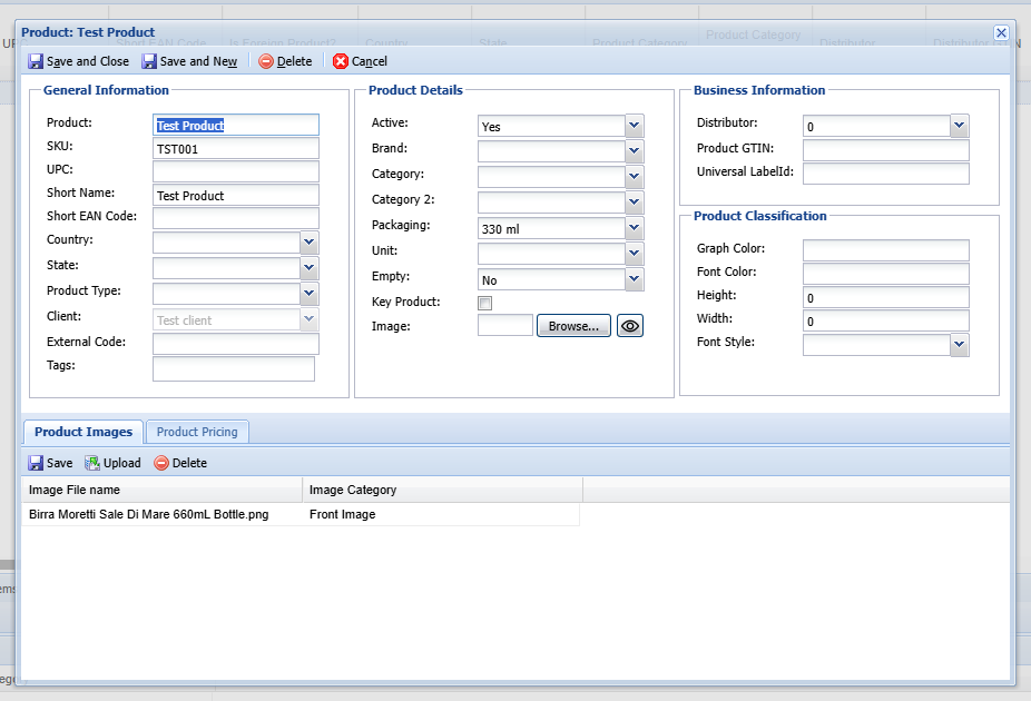Default Asset Form