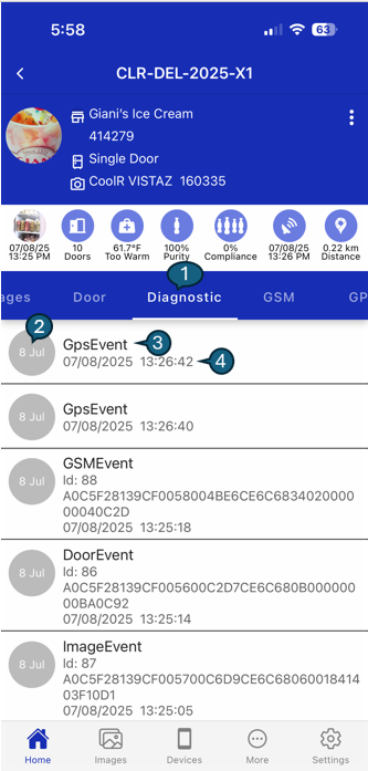 Diagnostic Tab View