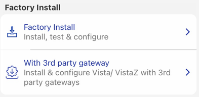 Factory Install