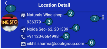 Location Info & Quick Actions