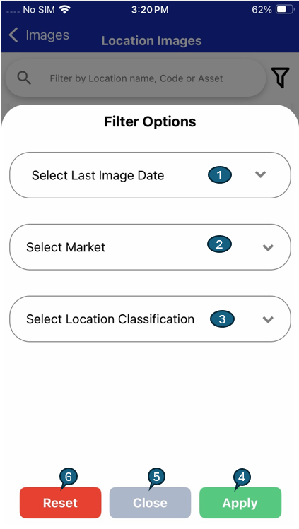 Location Images Filter Icon