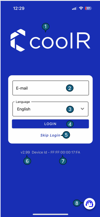 Default Login Screen