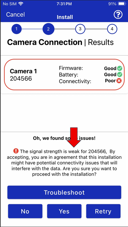 Poor Connectivity