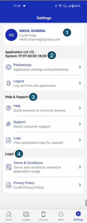 Settings Screen