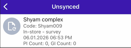 Unsynced Survey